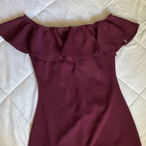Burgundy dress